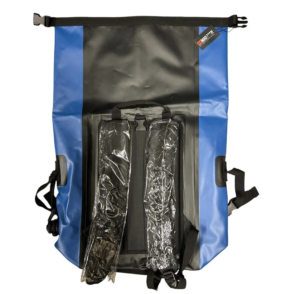 Mad Men Drygear‎ Dry Bag Tactical Backpack Waterproof PVC Blue Outdoors NWT